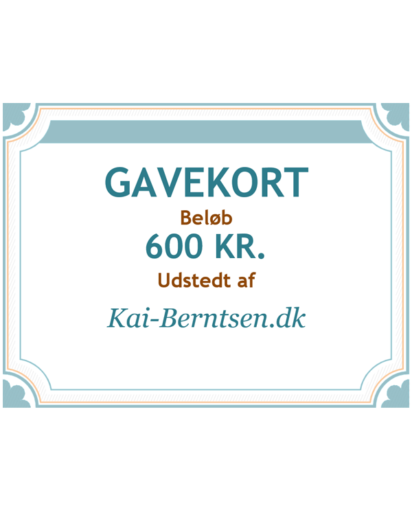 Gavekort på 600 kr.